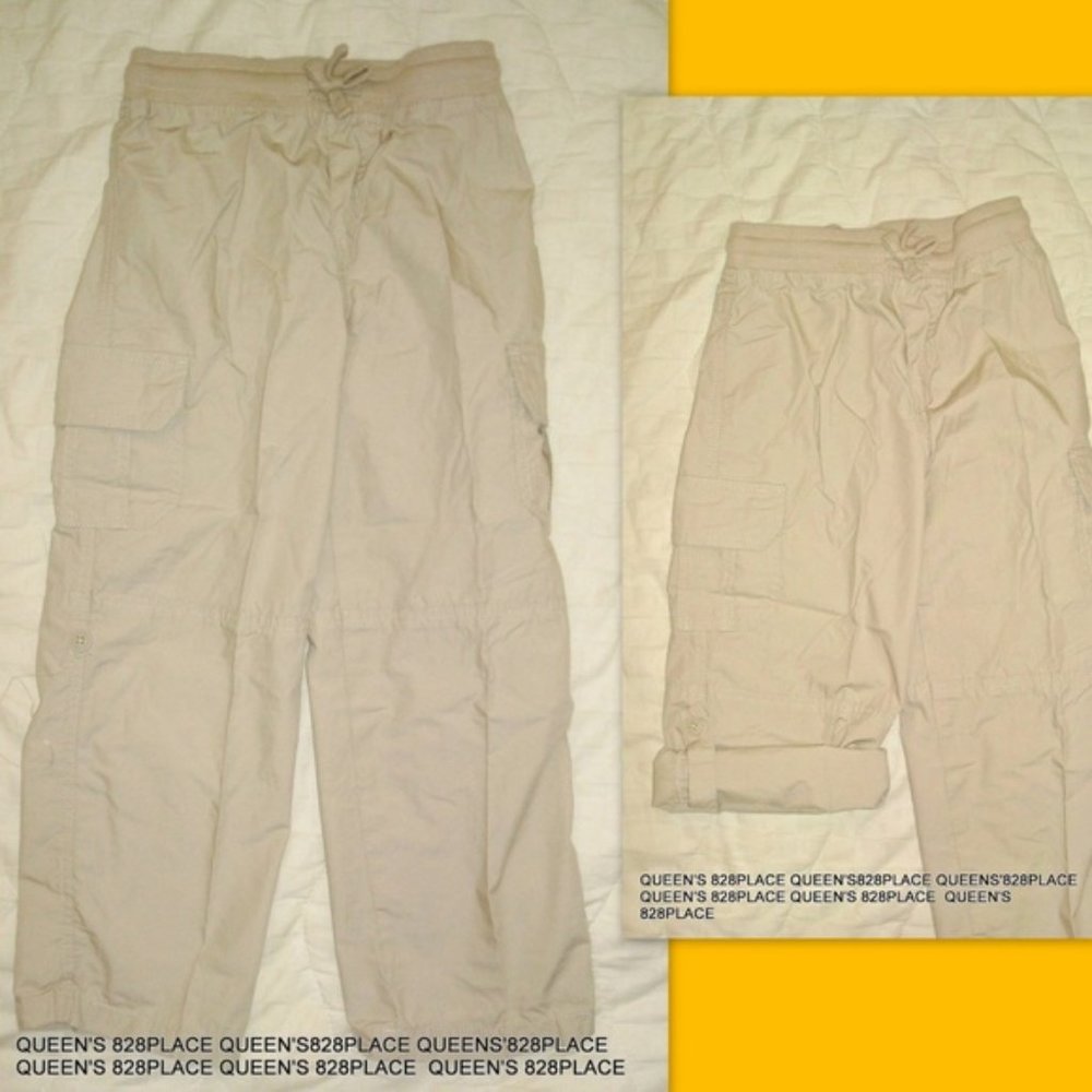 Nwt Ruum Boys Size 5 5T Khaki Cargo Convertible Pants